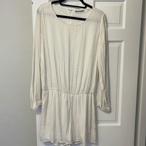 Tart Long sleeve white romper